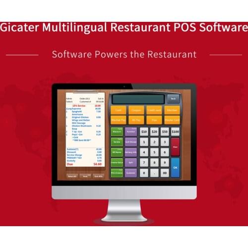 Restaurant software support multiple languages Free Trial version compatible with printer and barcode scanner