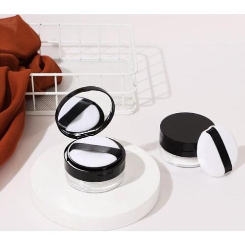 1pcs 10g/20g Empty Plastic Powder Box Handheld Loose Pot with Mesh Sieve Portable Cosmetic Travel Makeup Jar Sifter Container