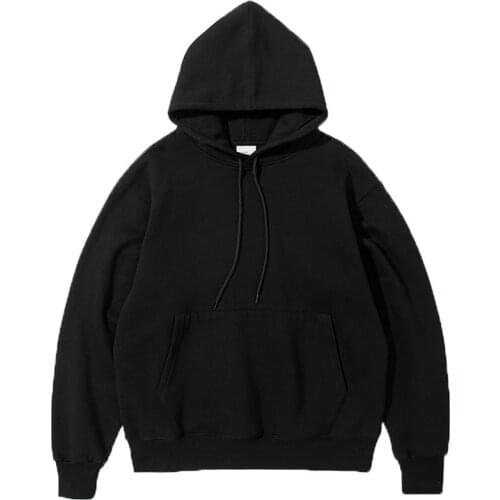 Streetwear Hoodie Sweatshirts Men Women Pullover Popular Black Solid Casual Hoodie Sweatshirts Clothing Sudaderas Con Capucha