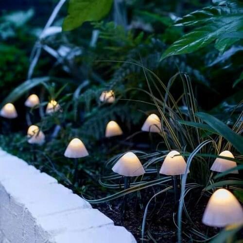 Outdoor Solar String Light 10/20/30LED Garden Decoration Mushroom Lights Waterproof Fairy Light Garland Patio Decor Solar Lights