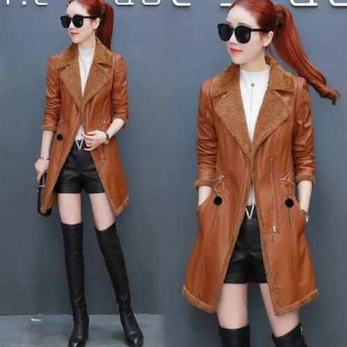 Женские зимние кожаные куртки Vieruodis China At AliExpress