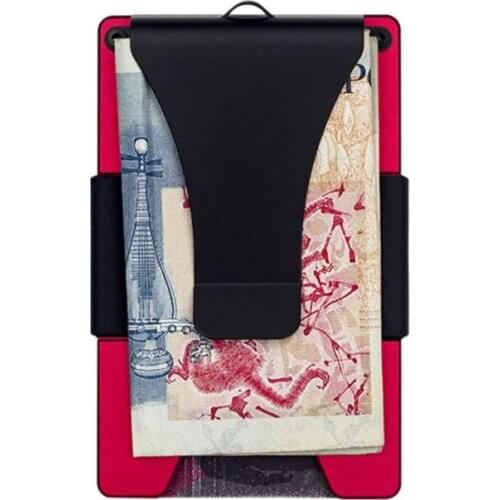 2020 Vintage Aluminum Alloy Credit Card Holders RFID Non-scan Metal Cash Clip Wallet Purse Male Carteira Masculina Billetera