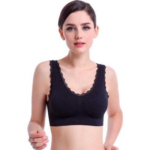 Women Seamless Push-up Brassiere Plus Size High Impact Full Coverage Wire Free Underwear Running Sport Underwear S M L XL XXL