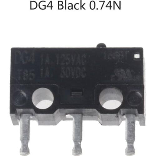 1PC Original CHERRY Mouse Micro Switch DG2 T85 0.05A 30VDC DG4 T85 1A 125VAC 1A30VDC DG2 DG4 Gray 1.47N Black 0.74N Point