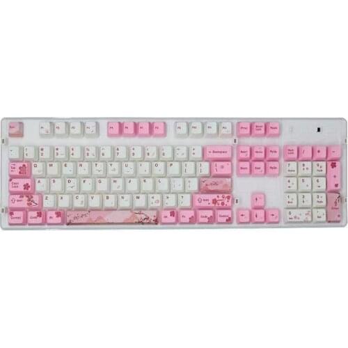 104 Keys PBT Custom Keycaps is For Cherry MX Switch Mechanical Keyboard Esports Gaming Keyboard Buttons Replace Key Caps