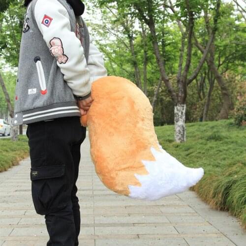 83cm Lovely Girls Cute Large Size Fox Tail Cushions Pillows Theme Party Cosplay Carnival Stage Costumes Accessories