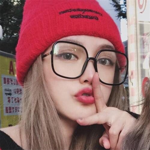 Ahora Oversize Square Spectacle Frames for Women Men Laddies Anti Blue Light Computer Eye Glasses Eyewear Frame 2020 New