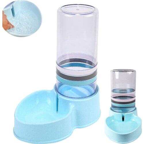 Pet Dog Cat Automatic Feeder Food Water Dispenser Food Storage Bowl Puppy Kitten Drinking Dish Bottle Waterer Water Dispenser