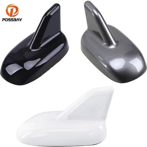 POSSBAY Car SUV Shark Fin Antenna Roof Aerial Car Roof Stickers Decoration Universal for Audi Toyota VW Golf BMW Benz