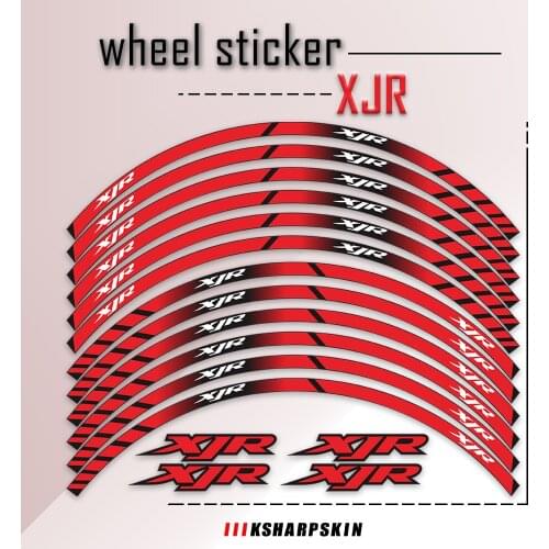 Free Shipping Front Rear Rim Decoration Stickers Wheel Reflector Sticker Stable Printing Decals For For YAMAHA XJR 400 1200 1300