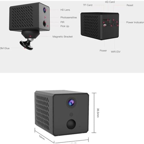 Vstarcam 4G Wireless Mini Camera IR Night Surveillance Security Camera 1080P Wifi IP Camera Mini Camera 2600mAh Battery Camera