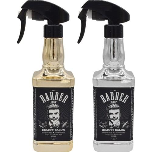 Retro electroplating spray bottle, continuous water spray bottle, fine mist spray can, disinfection spray bottle 500ML