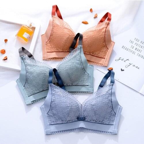 Wasteheart Sexy New Women Fashion Black Gren Lace Padded Bras Push Up Wireless Bras Bralette Cup A B C Underwear Female Bras