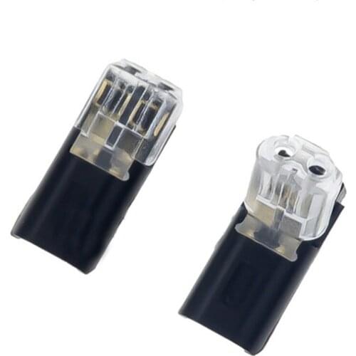 10PCS Quick H-type D2 double cable clamp Terminal Block Spring with no welding Connector