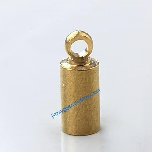 Jewelry findings Metal End caps for laether cord; crimp end cap; chain end caps 3.5*9mm 5000pcs