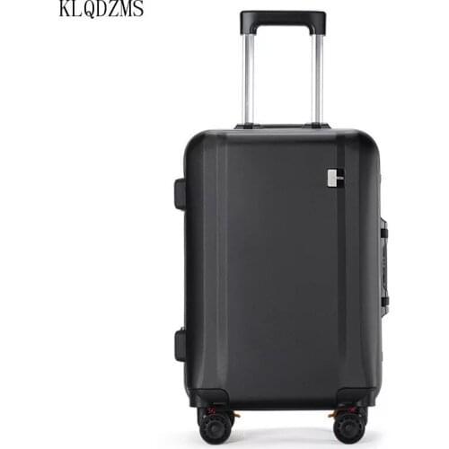 KLQDZMS Popular fashion rolling luggage 20/22/24/26 inch brand carry on case men travel suitcase women trolley luggage