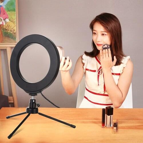 6.2 Inch RGB White Dimmable Ring Light Phone Photography Video LED Circle Lamp Selfie Ring Light