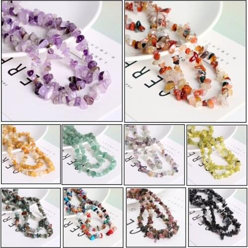 Crystal Tiger Eye Strand 3-8mm 16 inch Lrregular Gravel Beads Natural Stone Chips Beads For DIY Bracelet Jewelry Making