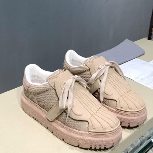 Women Sneakers Spring Fashion Ladies Lace Up Shoes Female Chuncky Solid Casual White Flats Sneakers Vulcanize Shoes Outdoor