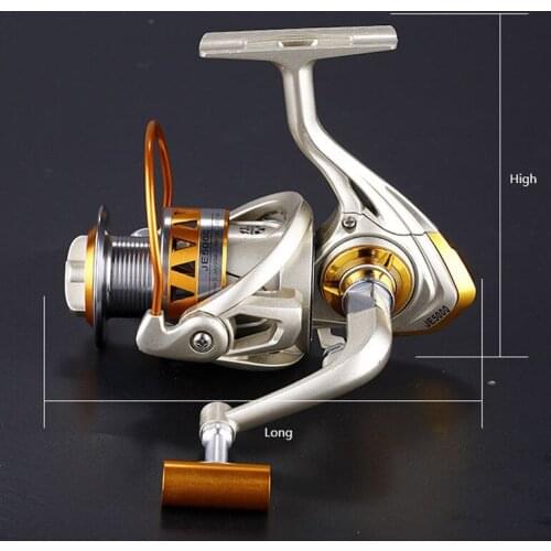 Metal Rotary Spinning Reel 12+1BB Bearing Ratio 5.2:1 outdoor Fishing Bait Casting Fishing Wheel Free Shipping sale