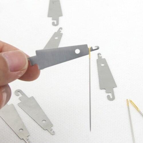 10 Pcs Stainless Steel Cross-Stitch Threading Hook Needle Threader Stitch DIY Tool Craft Accessories Wholesale