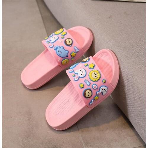 2021 new Disney children slippers indoor household bathroom shower antiskid home boy lovely baby girl parent-child slippers