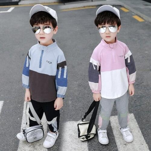 Boys Clothes Children Clothing Sets Boy Tracksuit Boutique Toddler Kids 2019 Fall Outfits Windbreaker + Pants 1 to 9 Years