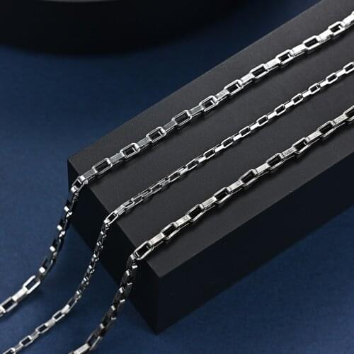 2021 Wholesale Items Sales With Free Shipping 60CM 70CM Length Box Chains Necklaces For Unix Men Women Stainless Steel Presents