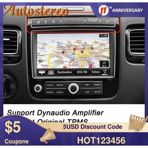 P60 Android 10 8+128 For VW TOUAREG 2010-2019 Car CD DVD Player Multimedia Player GPS Navigation Auto Radio Stereo Head Unit Dyn