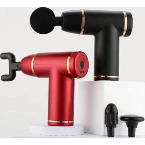 SK-168 Portable Multifunctional Rechargeable Fascia Electric Massager Deep Tissue Percussion Muscle Relaxing Tool for Household