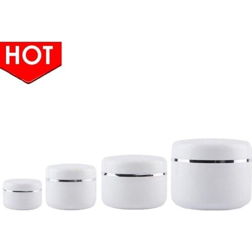 Travel Face Cream Lotion Cosmetic Container Refillable Bottles Plastic Empty Makeup Jar Pot 20/30/50/100/150/250g