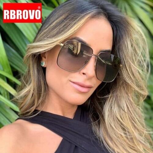 RBROVO Metal Retro Glasses Women Brand Glasses Frame for Women/Men Vintage Eyeglasses Women Mirror Lentes De Lectura Mujer