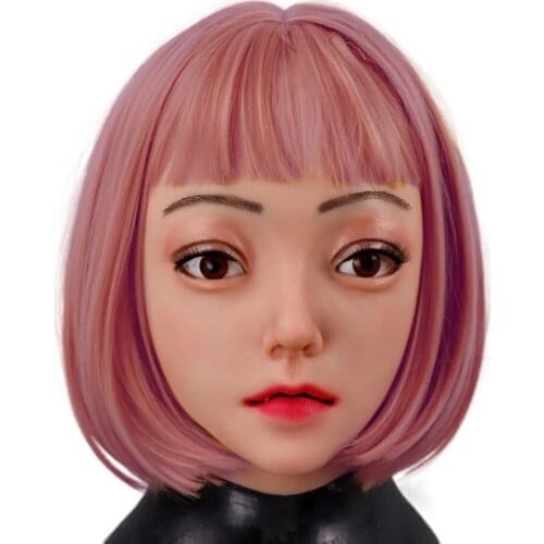 U-CHARMMORE Realistic Silicone Masks Halloween Full HeadMask Props Cosplay Male to Female For Crossdressing Transvestites