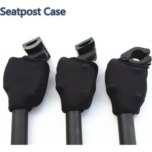 Generic Seatpost Cover for Suntour Suspension Seatpost Black Protective Case for Suntour NCX Seatpost Finger Protection 1pc