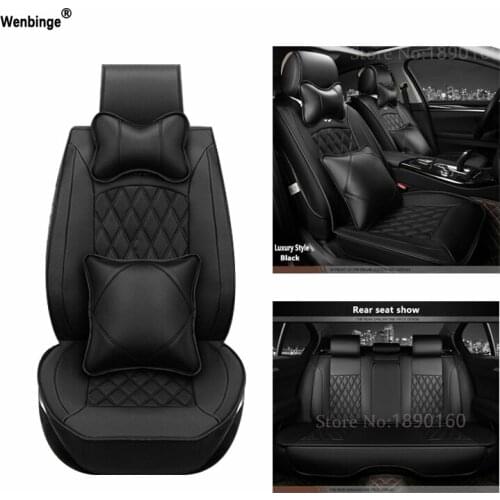 Universal PU Leather car seat cover For Jac Rein seat cover 13 s5 faux s5 auto accessories car-styling car stickers 3D Black/Red