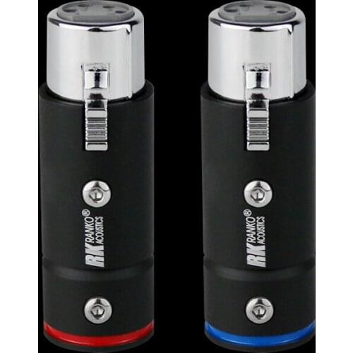 RANKO ACOUSTICS RCBL-200F Silver-Plated Red Copper High-Performance Copper Housing 3-Pin XLR Connector