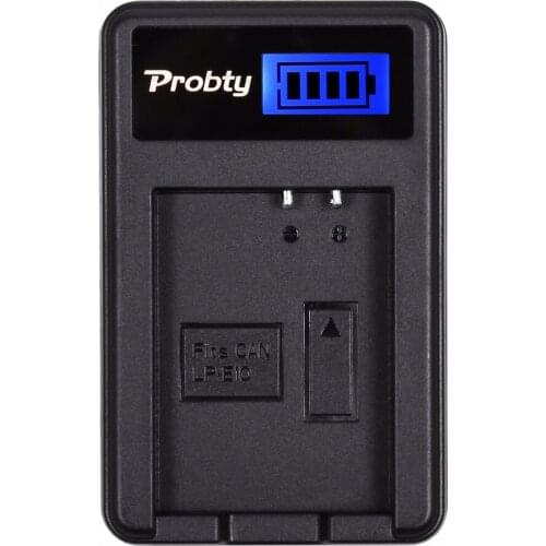 Probty LP-E10 LP E10 LPE10 LCD USB Charger for Canon EOS 1100D EOS 1200D EOS Rebel T3 EOS Rebel T5 Kiss X50 X70 DSLR Camera