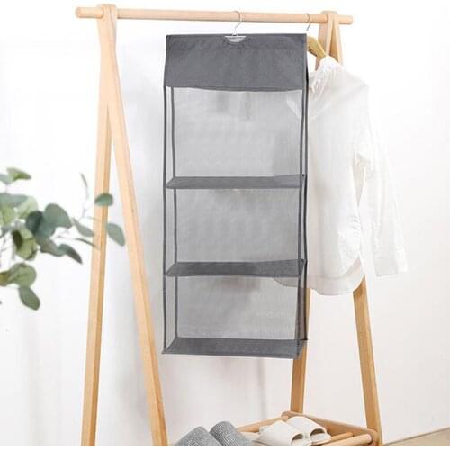 2/3/4 Pockets Hanging Handbag Organizer For Wardrobe Closet Dust-Proof Storage Bag Purse Big Handbag Tote Bag Clothes Organizer