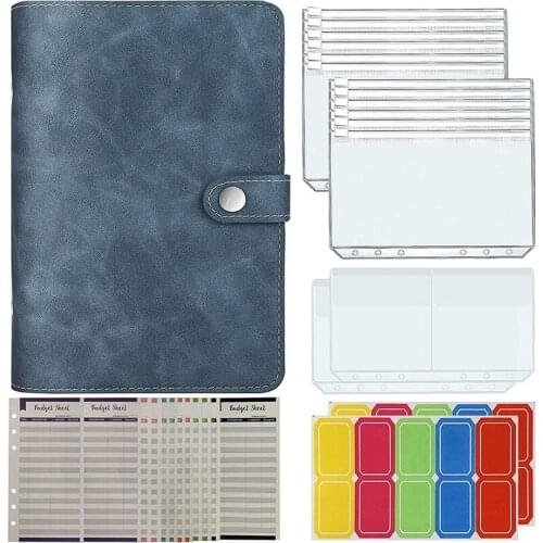 29PCS A6 Budget Planner Organizer Budget Binder with Cash Envelopes,Money Saving Binder with Pouches
