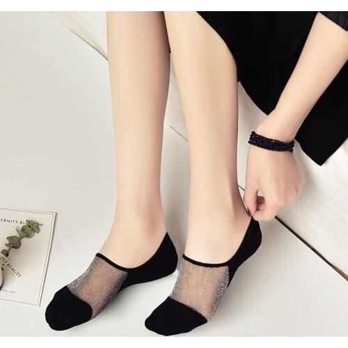 5pairs/lot LOVLY LADY invisible short/Medium stockings Chaussettes colorées Meias coloridas Calcetines de color