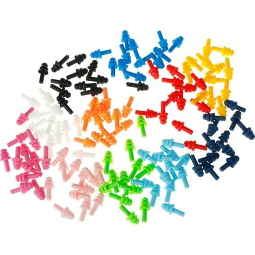 6 pairs Waterproof Soft Silicone swimming nose clip nose clip nose clip earplug earplugs suit swim earplugs Tool