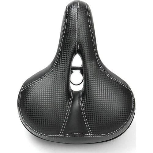 Mountain Bike Hollow Breathable High Elastic Leather Saddle Bicycle Shock-absorbing Ball Cushion Riding Equipment