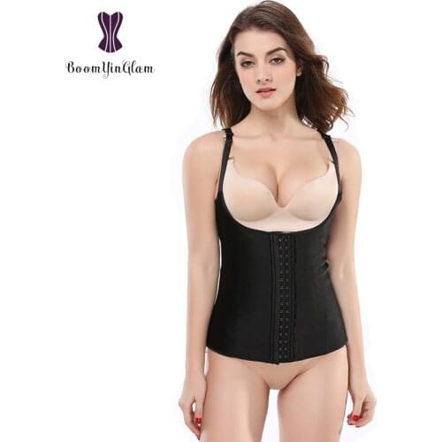 Free shipping adjustable straps latex vest waist trainer corset plus size slimming waist shapewear body shaper 887