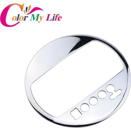 Color My Life ABS Chrome Gear Panel Cover Car Gear Knob Decoration Sticker for Kia Sportage R AT 2012 2013 2014 2015 Accessories