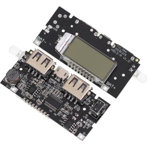 Dual USB Power Bank Module 18650 Circuit Charge Board Lithium Battery Charger PCB Motherboard 5V LCD Display Overcharge Protect