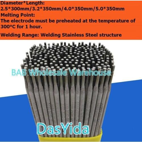 15 pcs stainless steel electrode welding electrodes rods sticks A102 2.5mm 3.2mm 4.0 mm for welding Stainless Steel structure