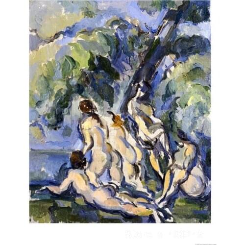 Paintings by Paul Cezanne Bathing Study for Les Grandes Baigneuses circa wall art Hand painted High quality
