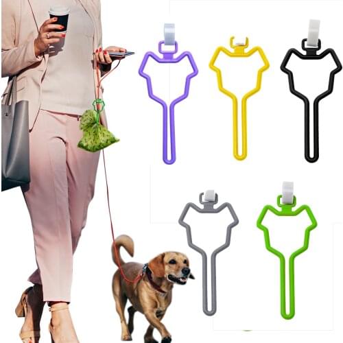 Pet Litter Ejections Bag Hands-Free Holder For Dog Poop Bag Dog Cat Leash Dispenser Clean Tools Waste Bag Carrier For Dogs