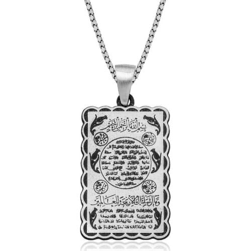 Real Silver 925 Jewelry Silver Hilye-i Sheriff Necklace