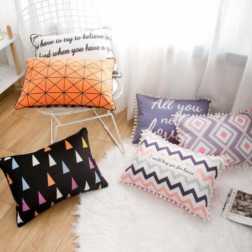 50x30cm Pillows Case Decorative Cushion Covers multicolor Velvet Decor Sofa Bed Free shipping Room Pillow Cover Decorative